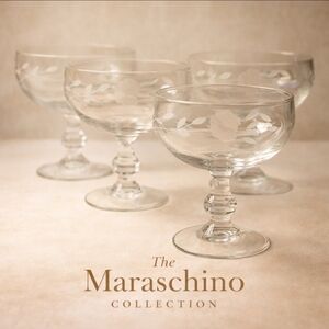 Princess House Heritage Crystal Dessert Bowls (Set of 4) Vintage